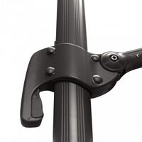 OMBRELLONE NETTUNO LUX NERO P/L 3 X 3 TELO TAUPE