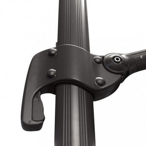 OMBRELLONE NETTUNO LUX NERO P/L 3 X 3 TELO TAUPE