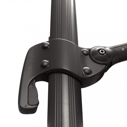 OMBRELLONE NETTUNO LUX NERO P/L 3 X 3 TELO TAUPE