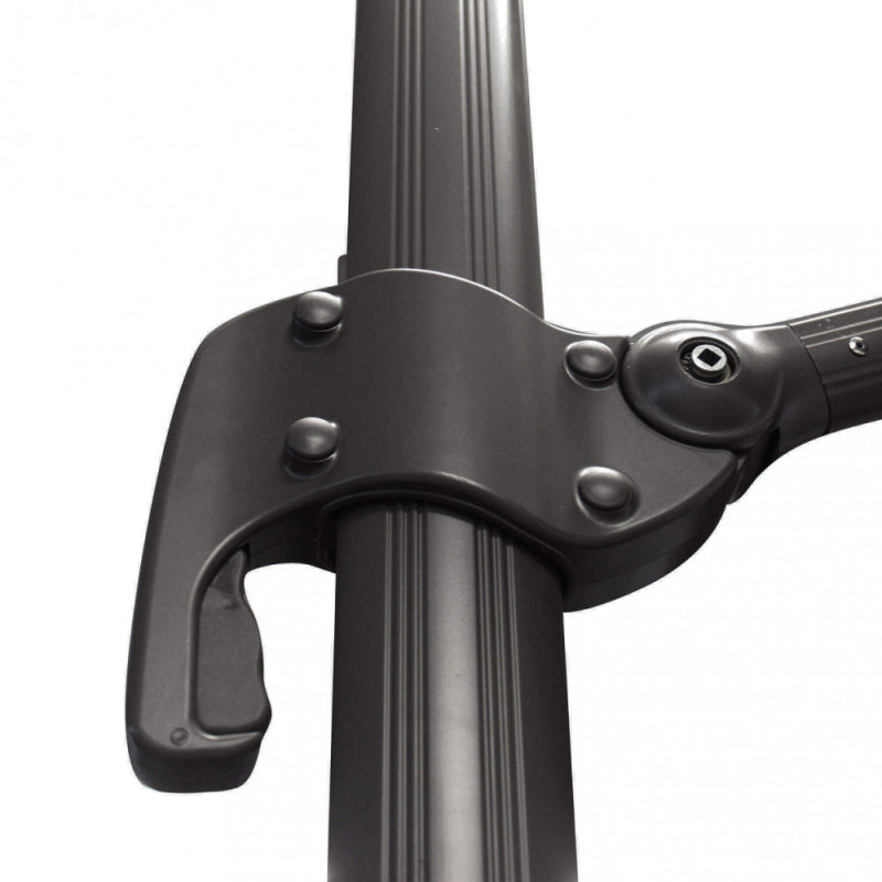 OMBRELLONE NETTUNO LUX NERO P/L 3 X 3 TELO TAUPE