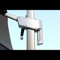 OMBRELLONE NEWTON NERO P/L 3 X 3 TELO GRIGIO