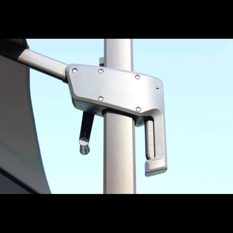 OMBRELLONE NEWTON NERO P/L 3 X 3 TELO GRIGIO