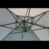 OMBRELLONE NEWTON NERO P/L 3 X 3 TELO GRIGIO