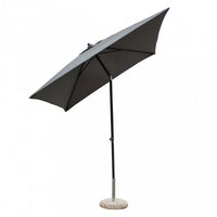 OMBRELLONE NICE NERO P/C 2 X 2 TELO GRIGIO