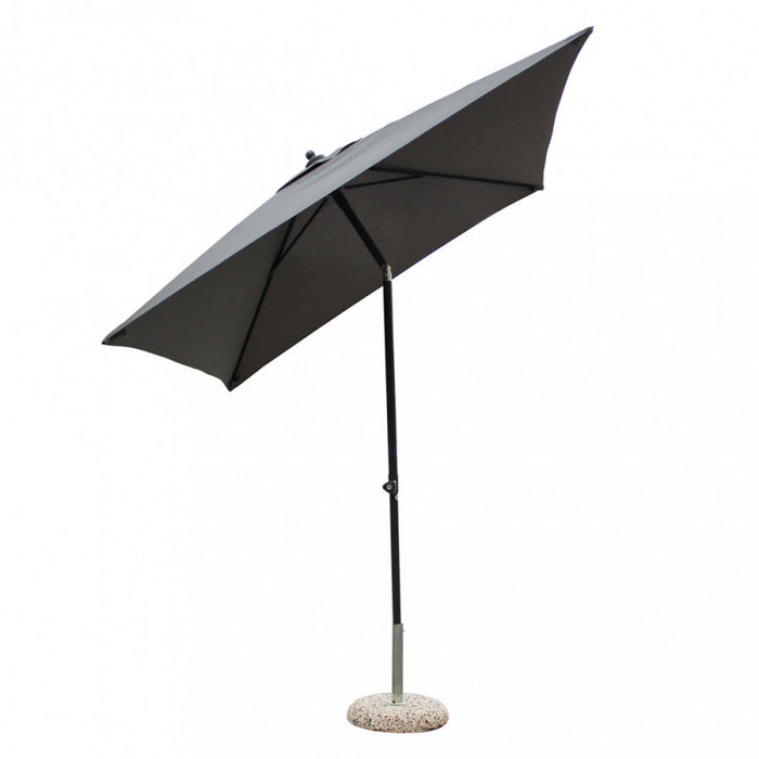 OMBRELLONE NICE NERO P/C 2 X 2 TELO GRIGIO