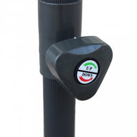 OMBRELLONE NICE NERO P/C 2 X 2 TELO GRIGIO