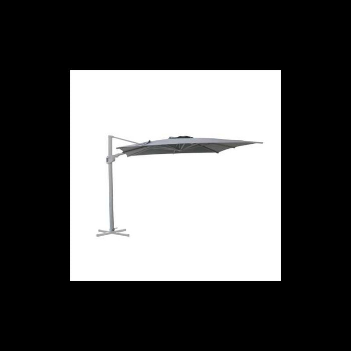 Ombrellone Noah alluminio grigio 3x3M con cover