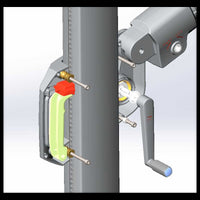 Ombrellone Noah alluminio grigio 3x3M con cover