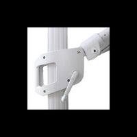 Ombrellone Noah alluminio grigio 3x3M con cover