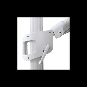 Ombrellone Noah alluminio grigio 3x3M con cover