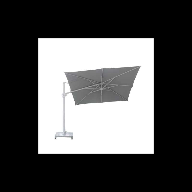 Ombrellone Noah alluminio grigio 3x3M con cover