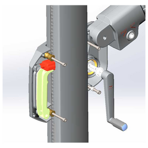 Ombrellone Noah alluminio palo lateraleantracite 3x3M con cover