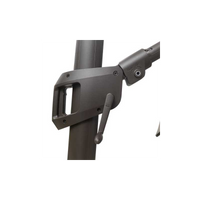 Ombrellone Noah alluminio palo lateraleantracite 3x3M con cover