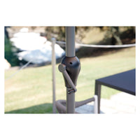 Ombrellone ovale MOIA a palo centrale 2x4 in antracite ed ecrù