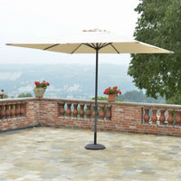 Ombrellone palo centrale 2x3h2,43m sabbia alluminio michigan (no base)