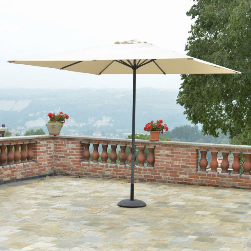 Ombrellone palo centrale 2x3h2,43m sabbia alluminio michigan (no base)