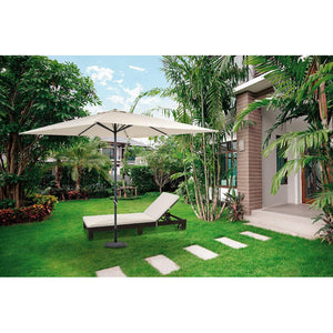 Ombrellone palo centrale 3x3h2,65m sabbia alluminio michigan (no base)