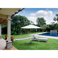 Ombrellone palo centrale 3x3h2,65m bianco alluminio michigan (no base)