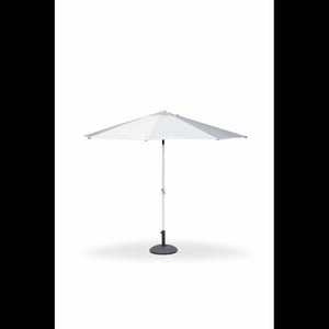 Ombrellone palo centrale 3x3m bianco alluminio michigan (no base)