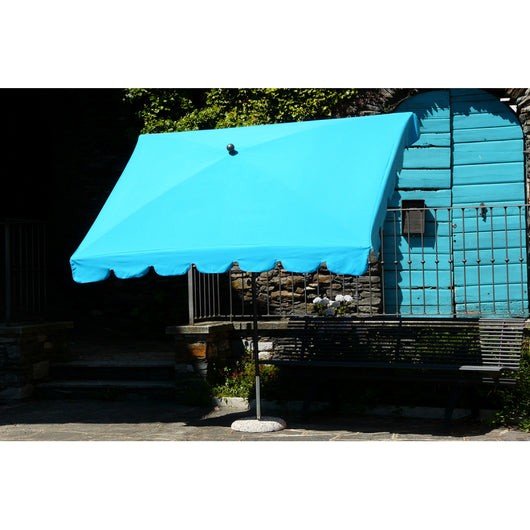 Ombrellone palo centrale Allegro Made in Italy - 150 x 240 cm - turchese