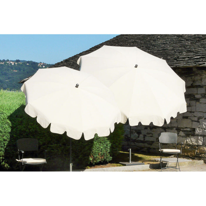 Ombrellone palo centrale Allegro Made in Italy - diametro 200 cm - Bianco