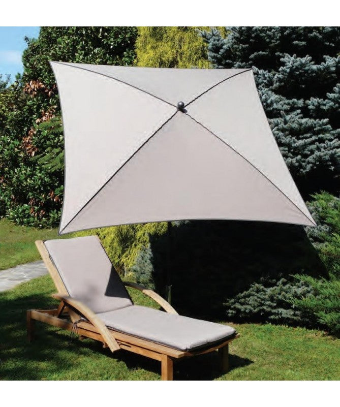 Ombrellone palo centrale Border Made in Italy - 200 x 200 cm - Bianco