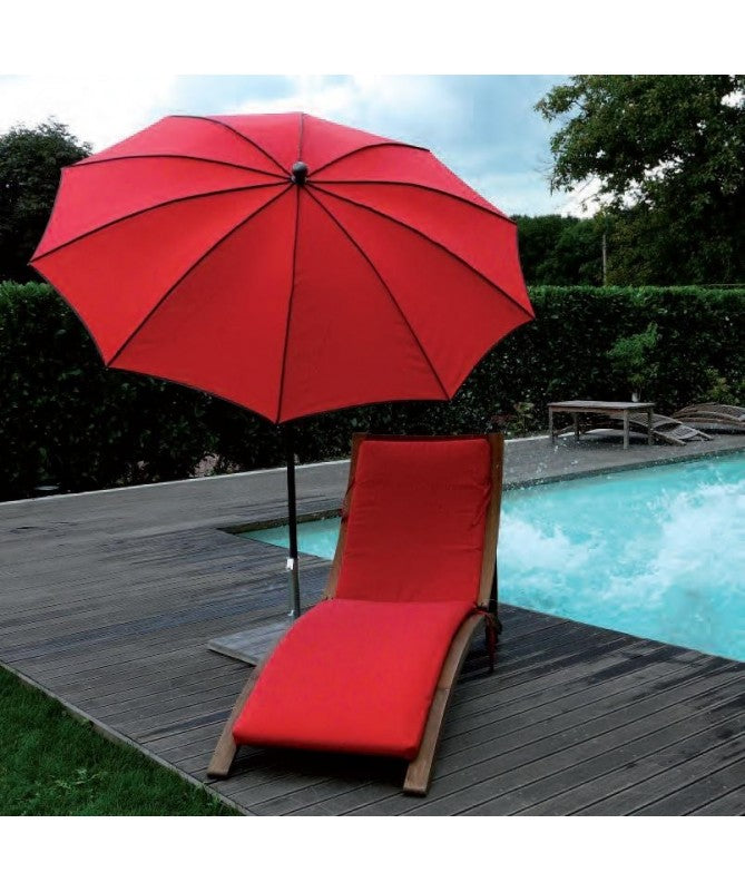 Ombrellone palo centrale Border Made in Italy - diametro 200 cm - Rosso