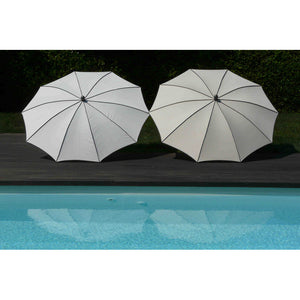 Ombrellone palo centrale Border Made in Italy - diametro 200 cm - Ecru