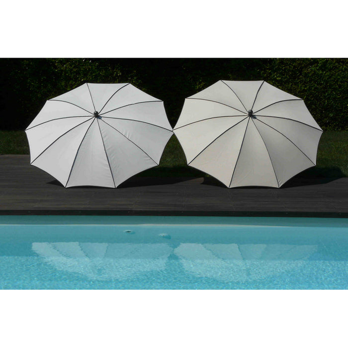 Ombrellone palo centrale Border Made in Italy - diametro 200 cm - Bianco