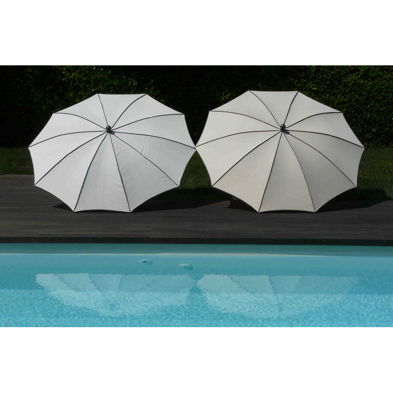 Ombrellone palo centrale Border Made in Italy - diametro 200 cm - Bianco