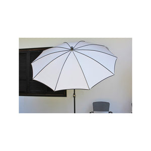 Ombrellone palo centrale Border Made in Italy - diametro 200 cm - Bianco