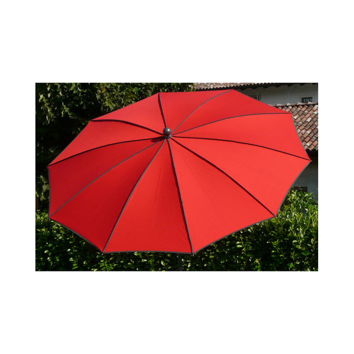 Ombrellone palo centrale Border Made in Italy - diametro 200 cm - Rosso