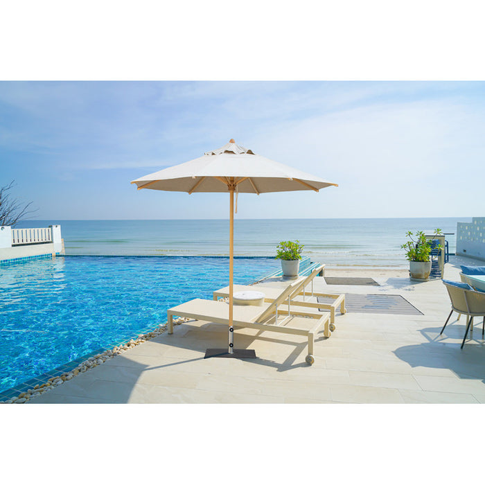 Ombrellone palo centrale Greener Acrillico Made in Italy - 270 x 265 cm - Avena