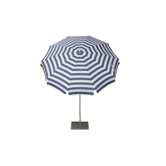 Ombrellone palo centrale Inox Made in Italy - diametro 200 cm - bianco blu