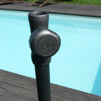 Ombrellone palo centrale Kronos Made in Italy - 150x240cm - Bianco