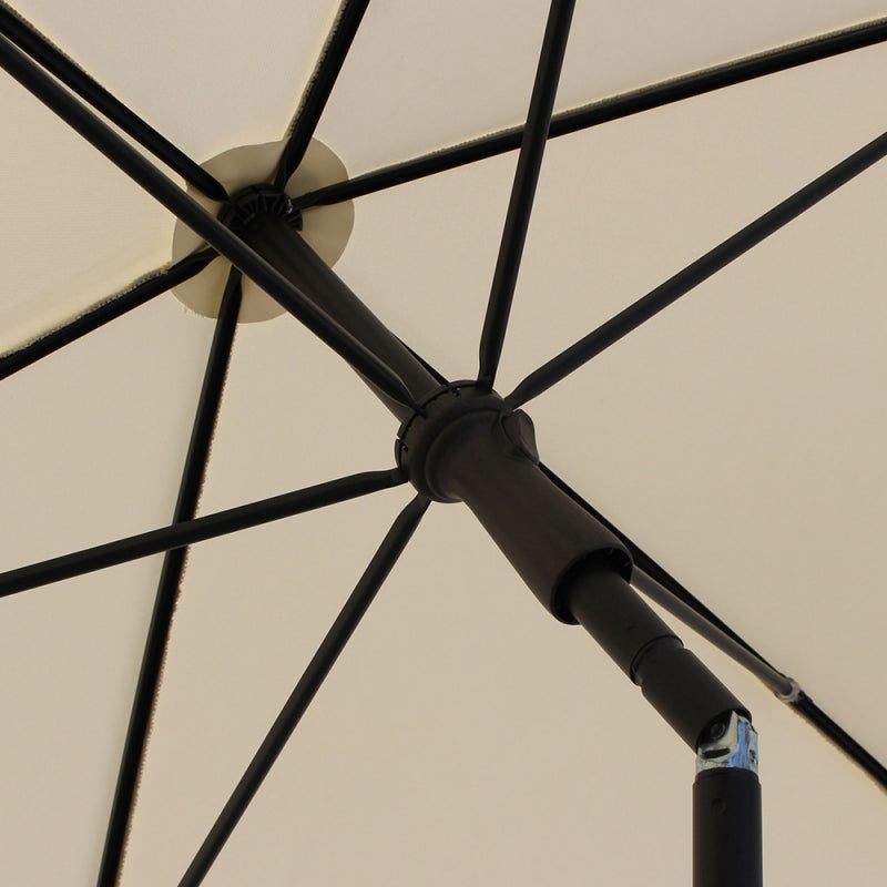 Ombrellone palo centrale Kronos Made in Italy - 150x240cm - Antracite