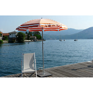 Ombrellone palo centrale Mare a righe Made in Italy - diamentro 200 - Arancio