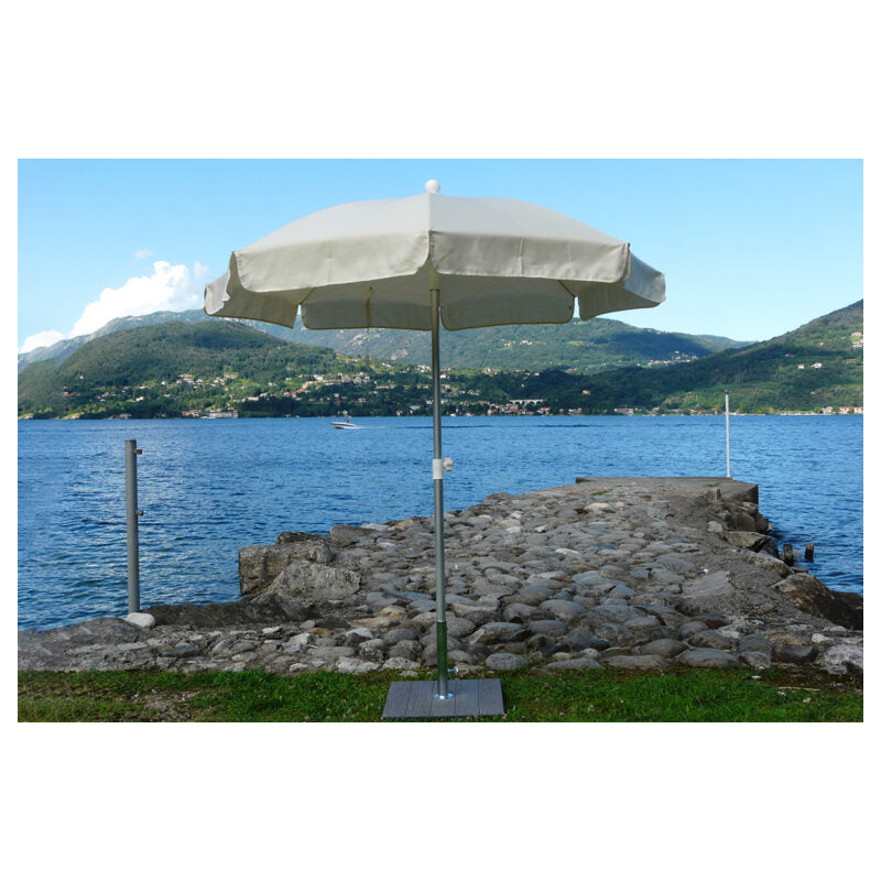 Ombrellone palo centrale Superalux Made in Italy - diametro 200 cm - Ecru