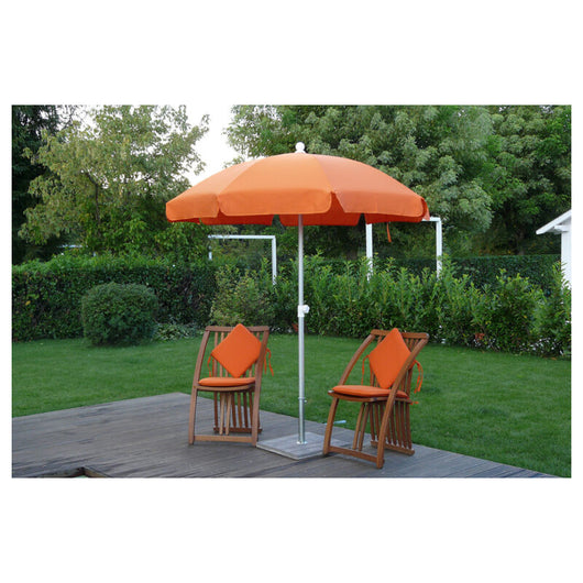 Ombrellone palo centrale Superalux Made in Italy - diametro 200 cm - Arancio