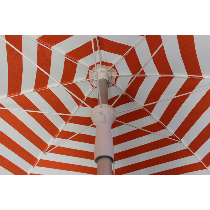 Ombrellone palo centrale Superalux Made in Italy - diametro 200 cm - bianco arancio