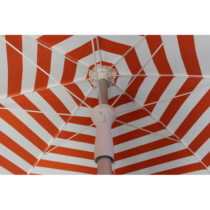 Ombrellone palo centrale Superalux Made in Italy - diametro 200 cm - bianco arancio