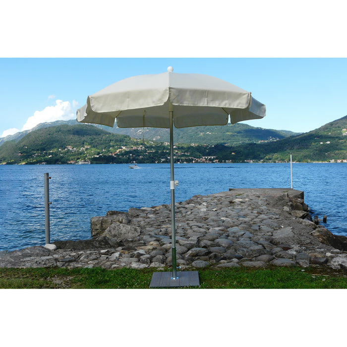 Ombrellone palo centrale Superalux Made in Italy - diametro 200 cm - Ecru