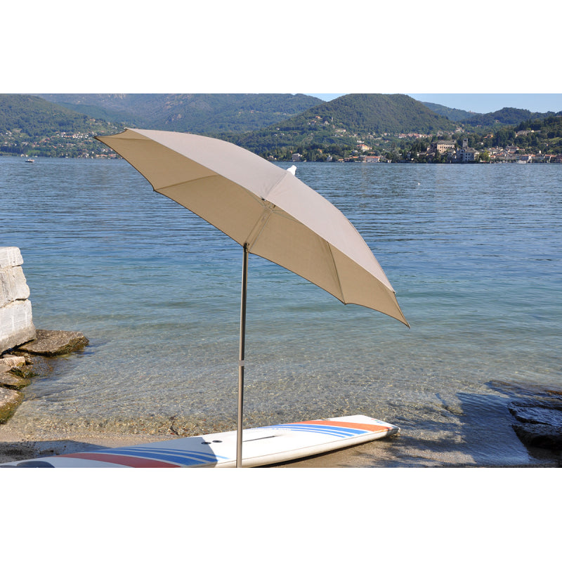 Ombrellone palo centrale Venezia bicolore Made in Italy - diametro 230 cm - Ecru