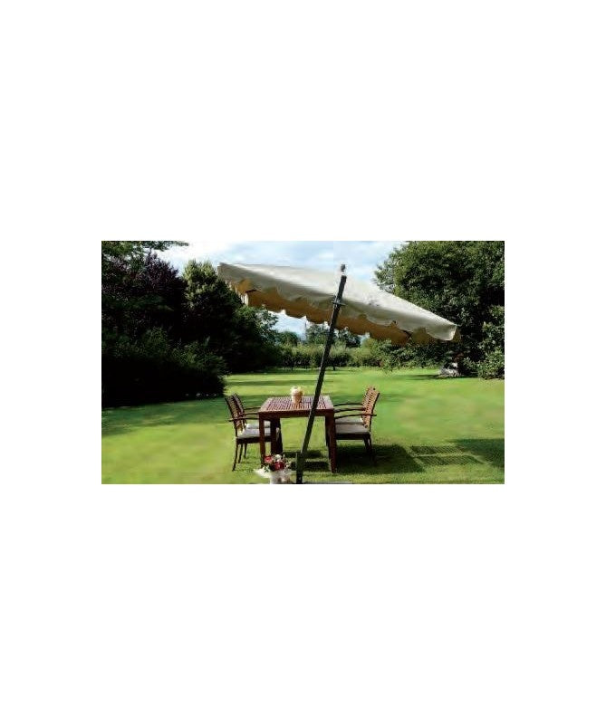 Ombrellone palo laterale Allegro Made in Italy - 200 x 300 cm - Bianco