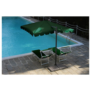 Ombrellone palo laterale Allegro Made in Italy - 250 x 250 cm - Verde