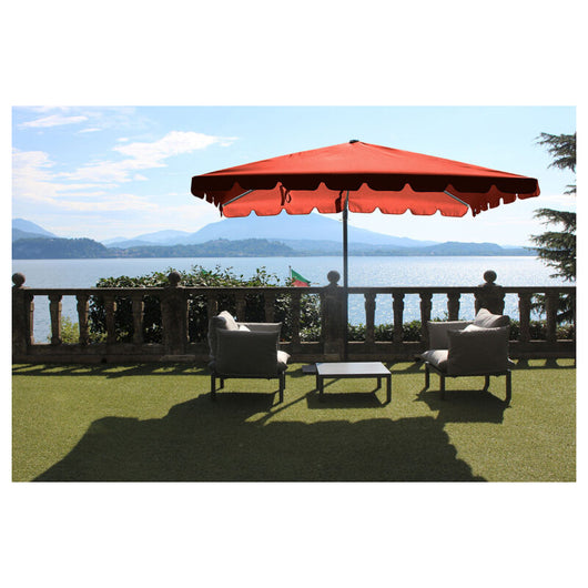 Ombrellone palo laterale Allegro Made in Italy - 250 x 250 cm - TERRACOTTA