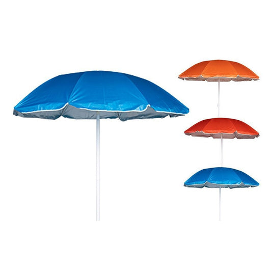 Trade Shop - Ombrellone Per Spiaggia Mare Da 180 Cm 8 Stecche In Tessuto Tnt A Tinta Unita 6699056 -