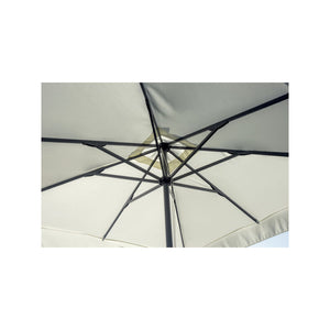 Ombrellone Quadrato 3X3 Fusto Antracite Poliestere Ecru' Moia