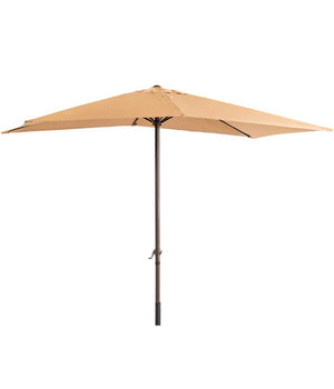 Ombrellone Rotondo Da Giardino Palo Centrale Con Chiusura A Carrucola Antivento  Bianco       