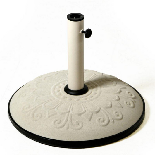 Ombrellone solo base bianco con decoro cm 50, kg25 misura tubo cm 5,8x0,12h28